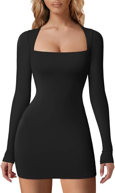 long sleeve bodycon dress