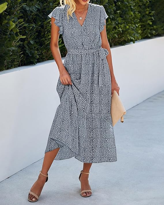 wrap dress midi