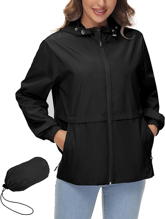 womens rain coat with hood