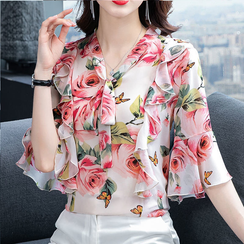 floral blouse