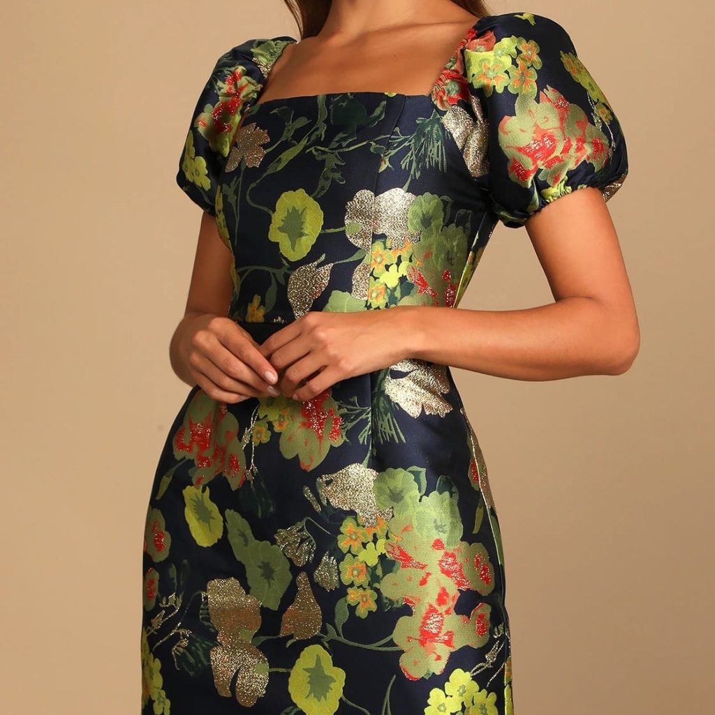 fall floral dress