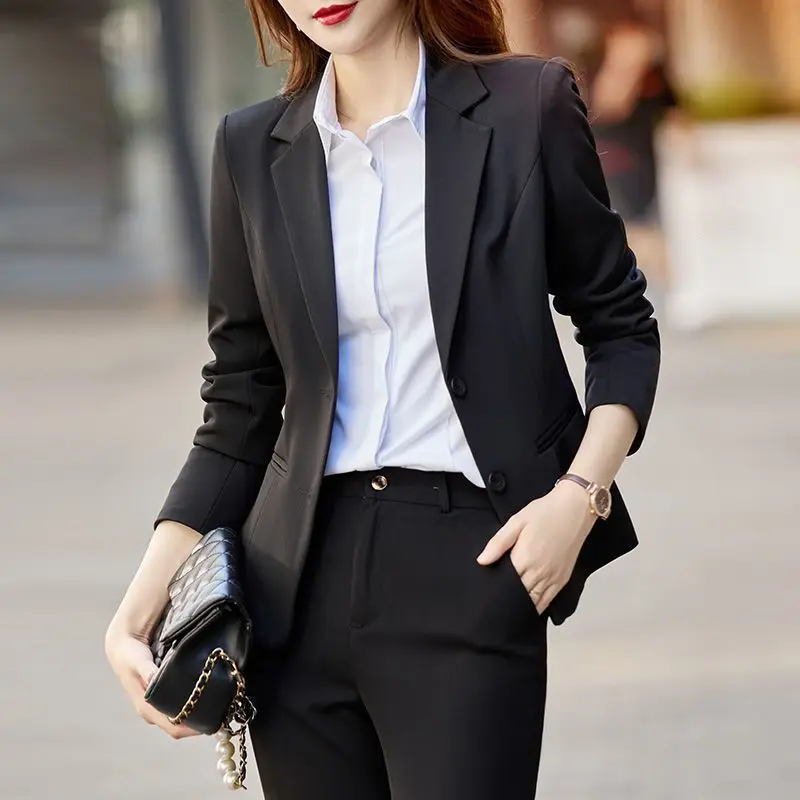 black suit with black shirt