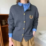 collared shirt under sweater