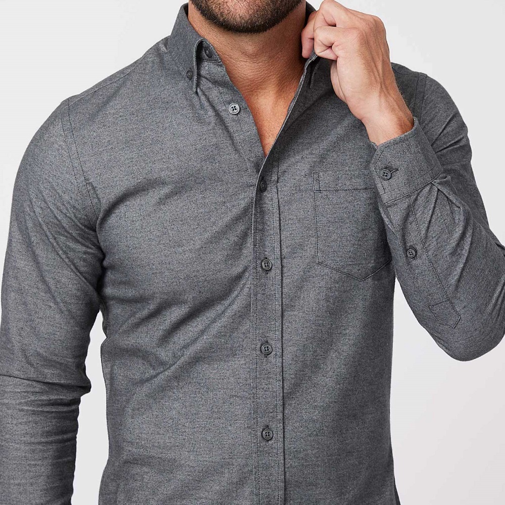 everyday-shirts-heather-charcoal-brushed-shirt