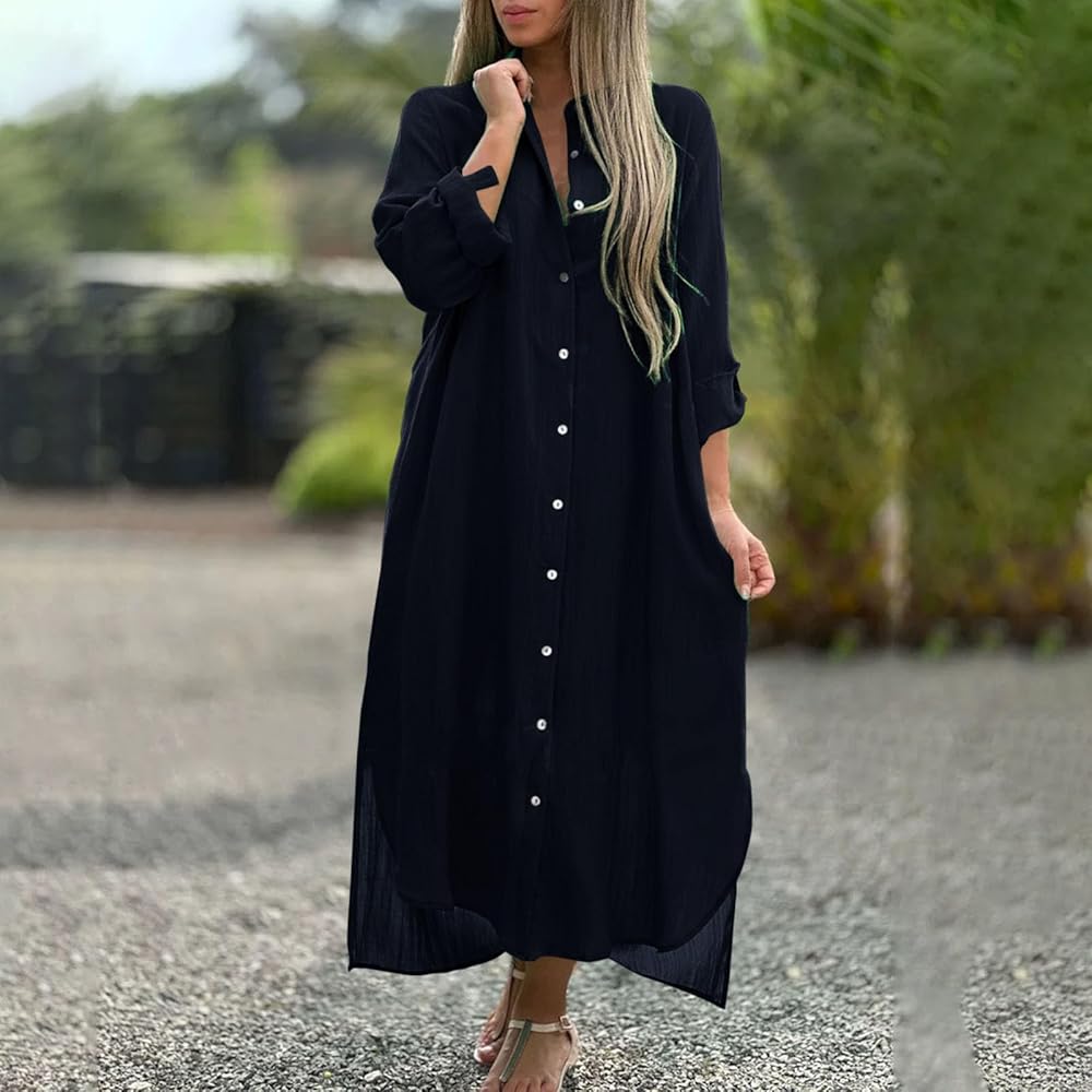 black shirt dress