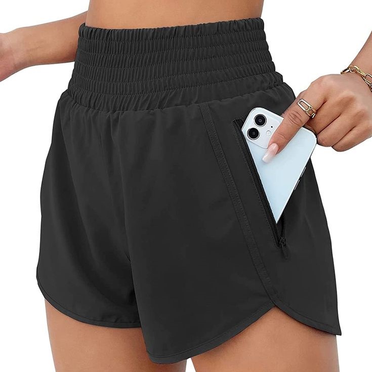 high waist running shorts