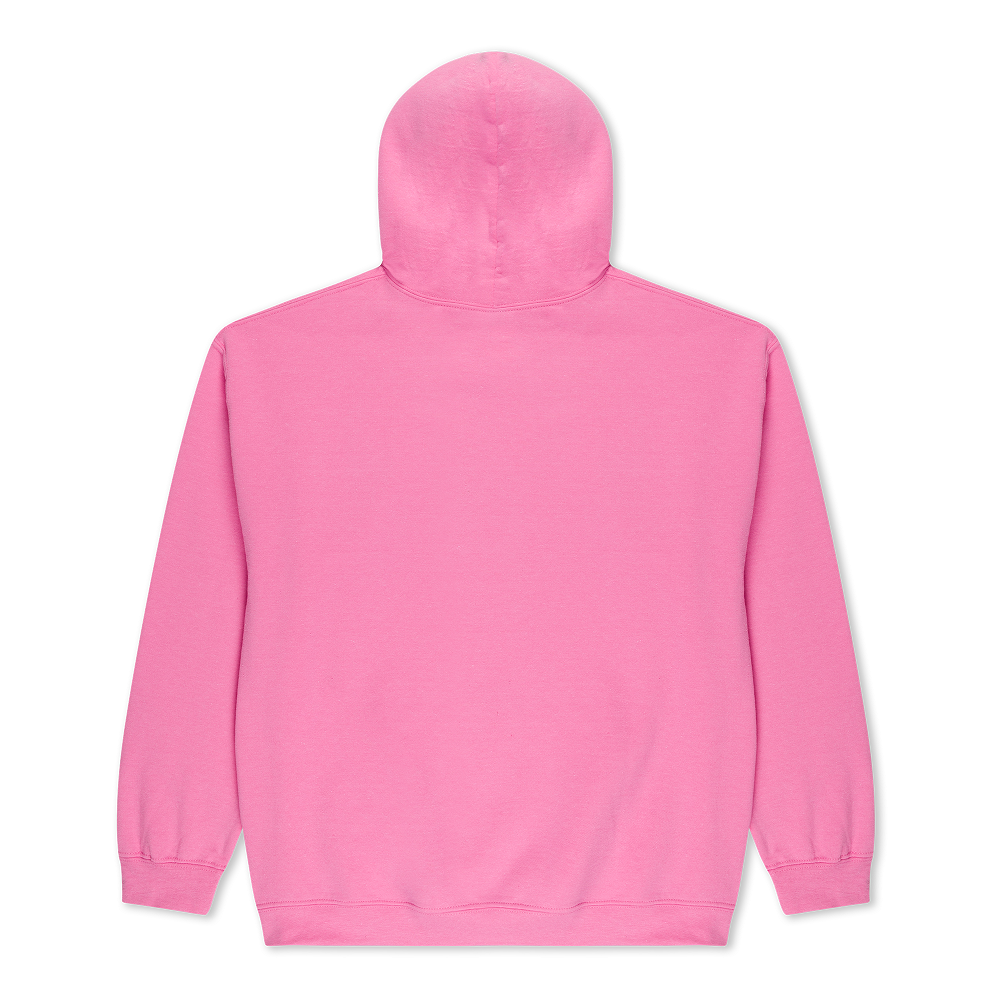 pink hoodie