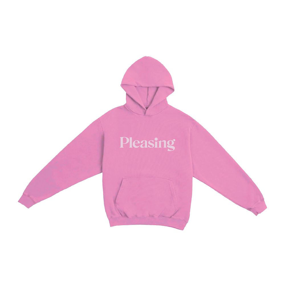 pink hoodie