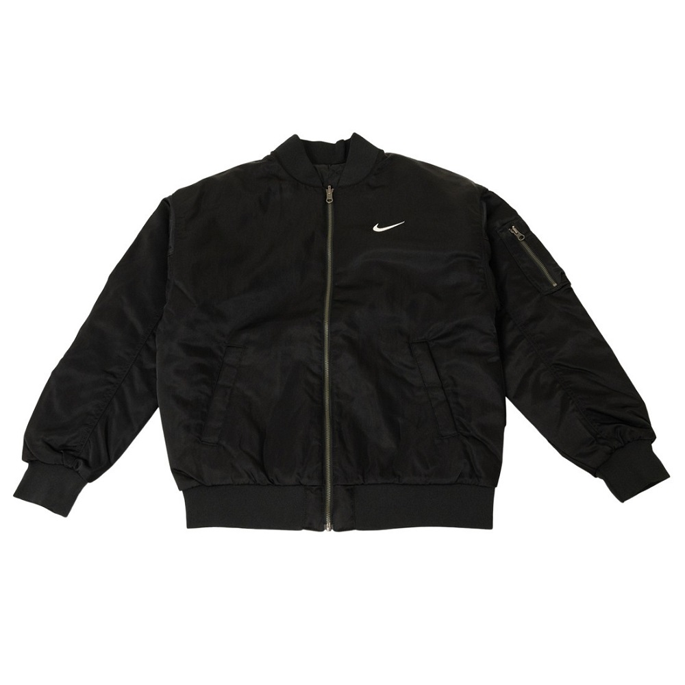 black bomber jacket