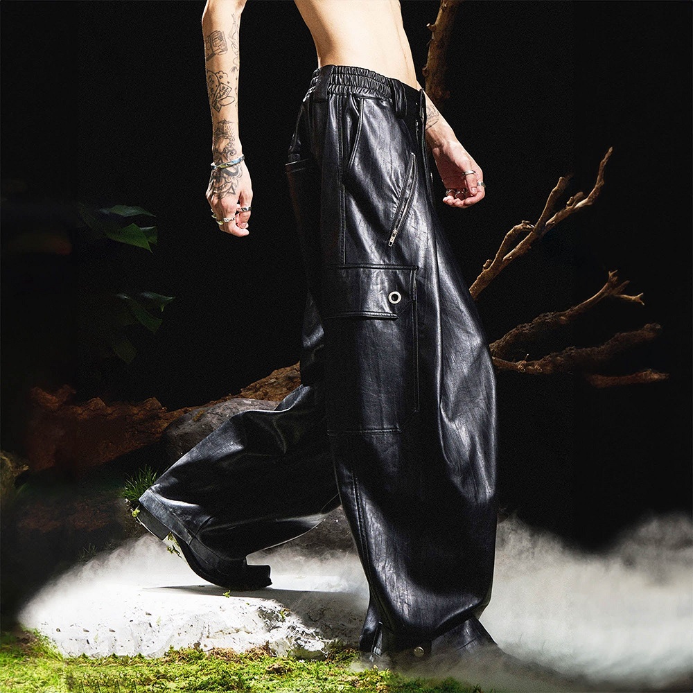 faux leather pants