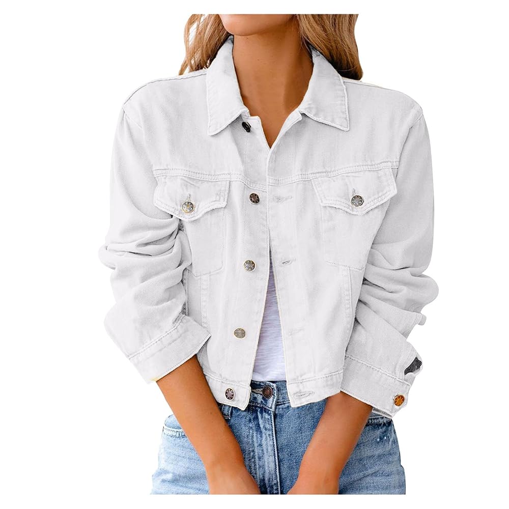 white jean jacket