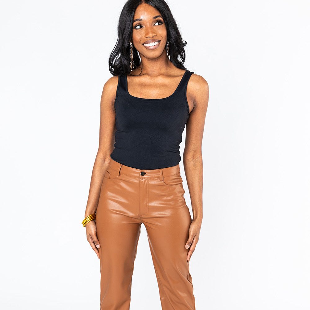 leather pants women