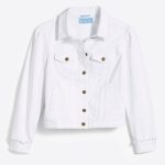 white jean jacket