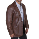 leather blazer