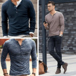 henley shirt men