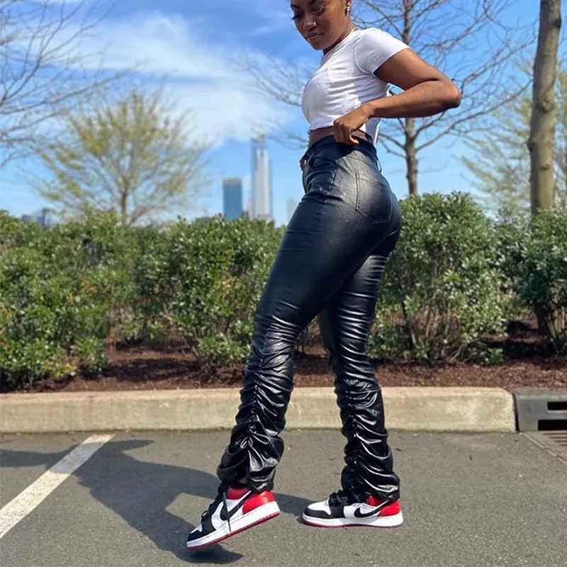 leather pants women