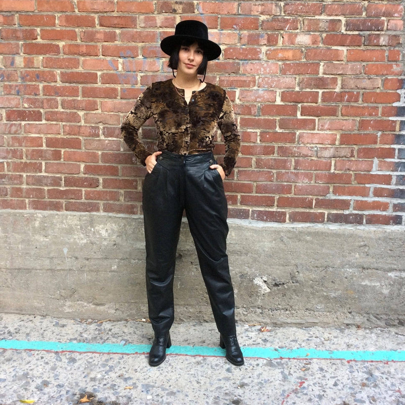 leather pants women