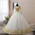 Enchanting White and Gold Dresses