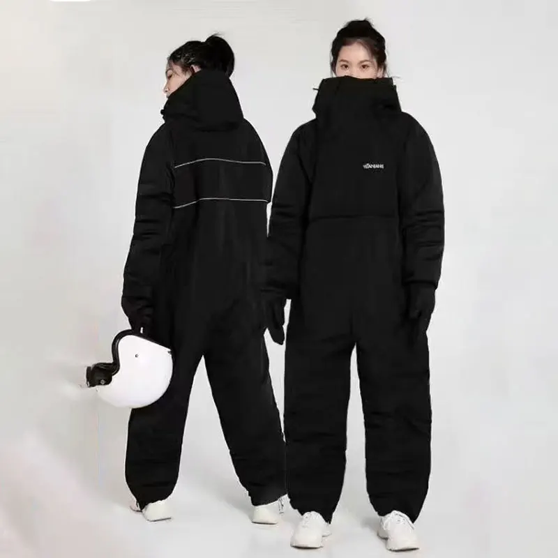 black jumpsuit with jacket