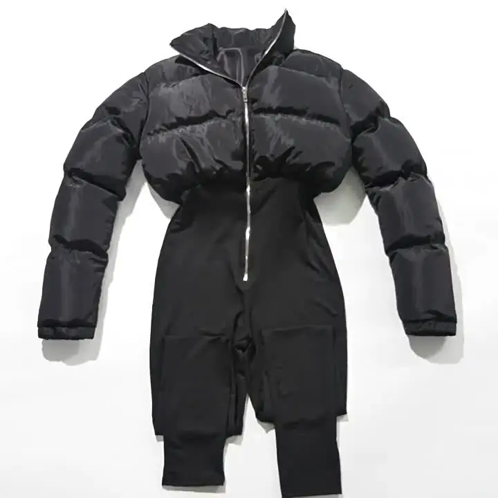 black jumpsuit with jacket