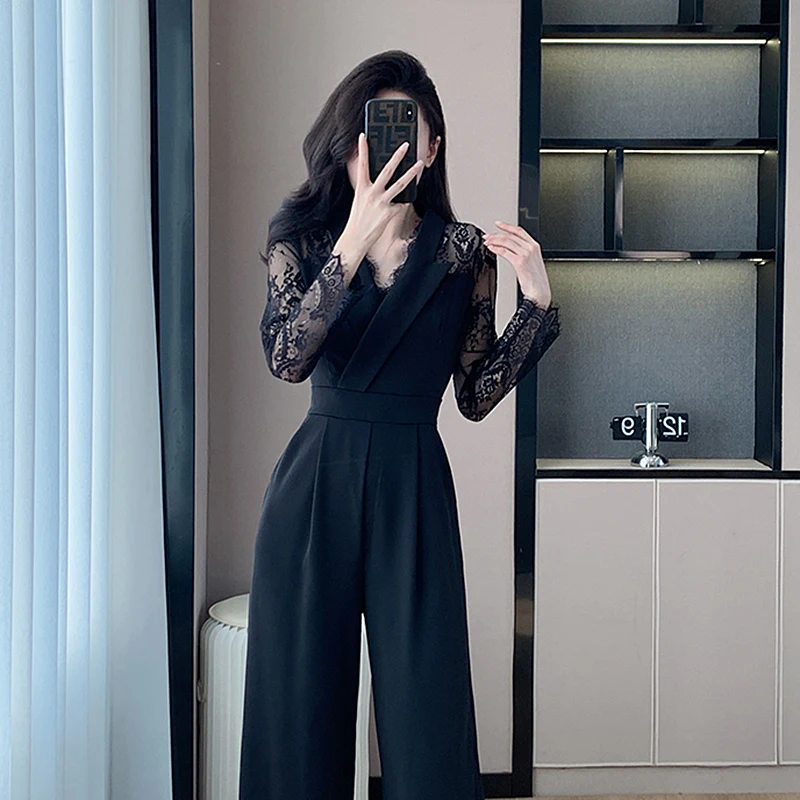 black jumpsuit with jacket