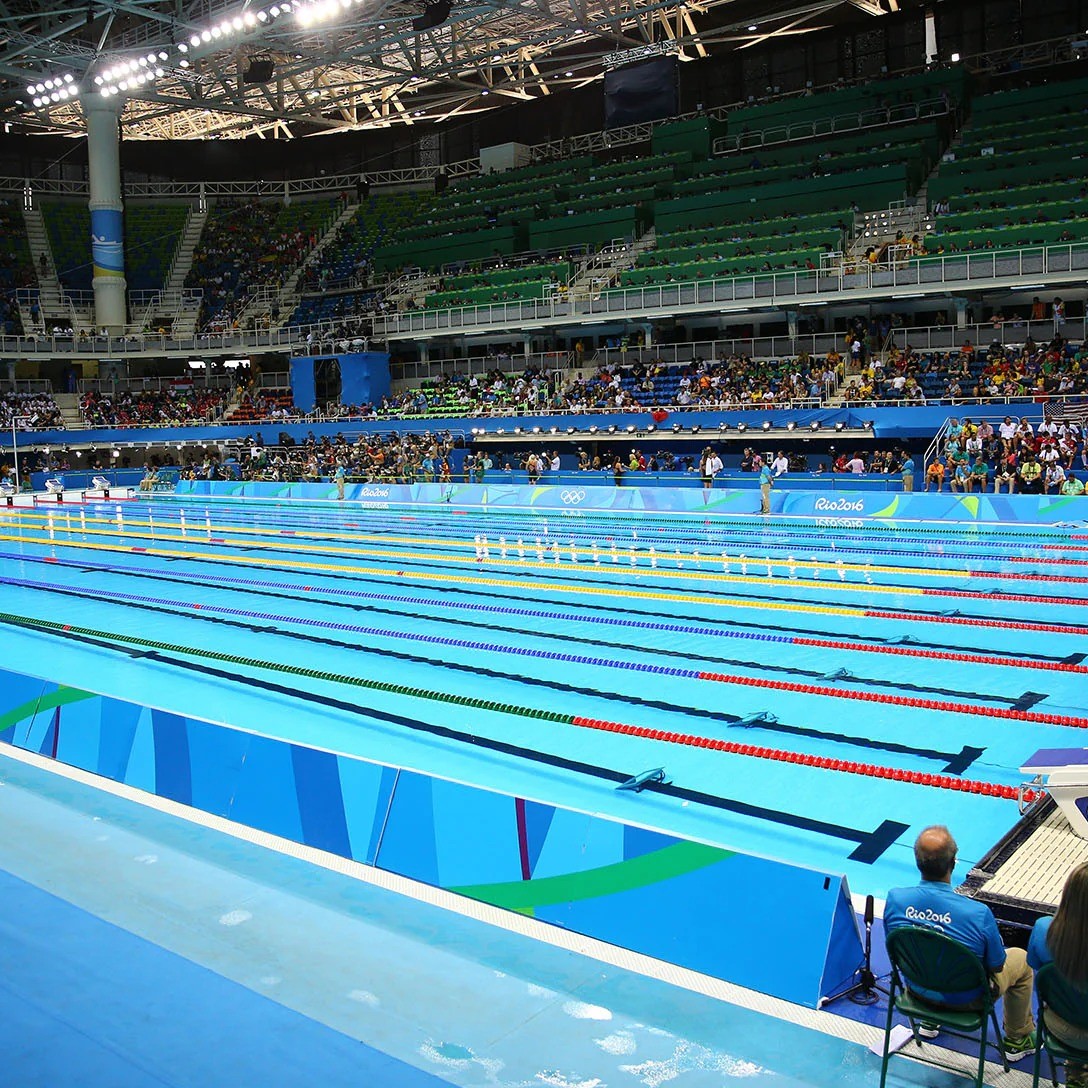 an olympic swimming pool