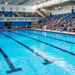 an olympic swimming pool