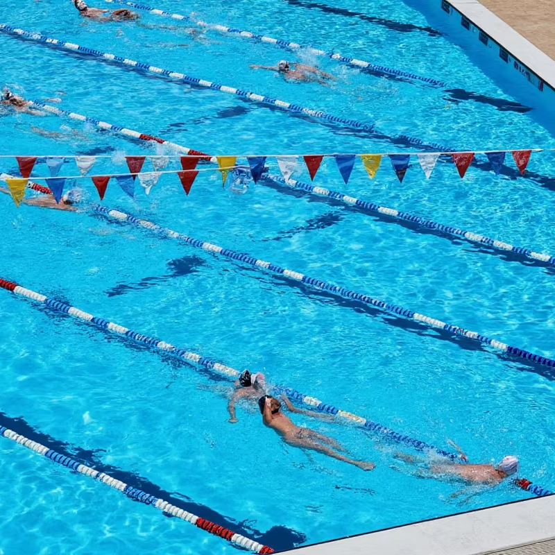 an olympic swimming pool